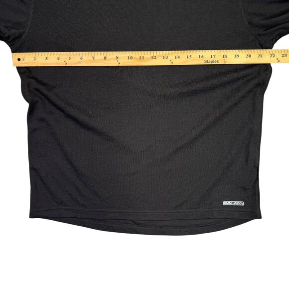 Omni Wool Base Layer Shirt Mens XL Black Wool Long Sleeve Hunting Outdoor Sports - Picture 7 of 9